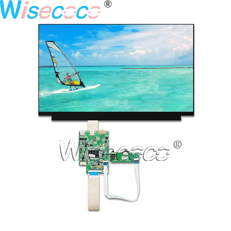 Without Speaker Kit Wisecoco 13,3 дюймов 1920 × 1080 FHD ips тонкий lcd Дисплей eDP TYPE-C плата контроллера HDMI - Цвет: Without Speaker Kit