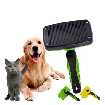 

Pet Supplies Self Cleaning Slicker Brush Dog and Cat Brush for Shedding Tool Removes Tangled Hair YU-Home