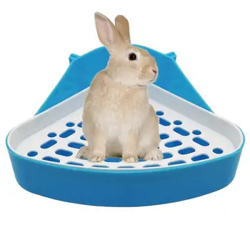 

1pc Small Pet Hamster Toilet with Hooks Bacteriostatic Plastic Small Toilet for Rabbit Guinea Pigs Environmental Tasteless