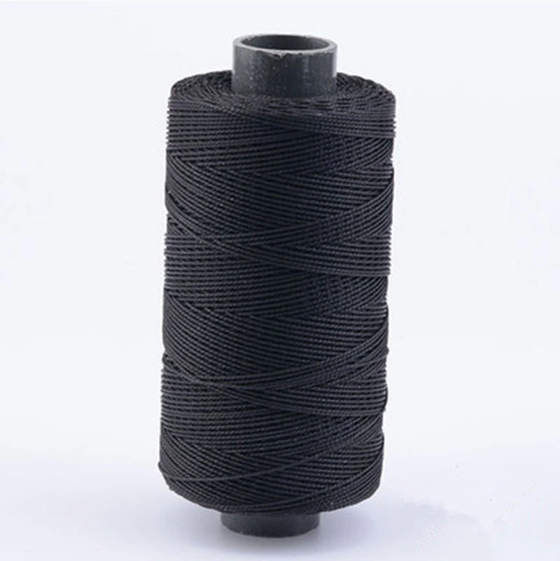 Strong Bounded Nylon Leather Sewing WaxedThread for CraftRepair Shoes Black 