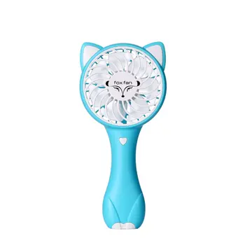 

Air Cooler Cartoon Fox Shape Handheld Mini Fan Home Office Electric Personal Air Conditioning Fan Cooler Fan Summer Gift
