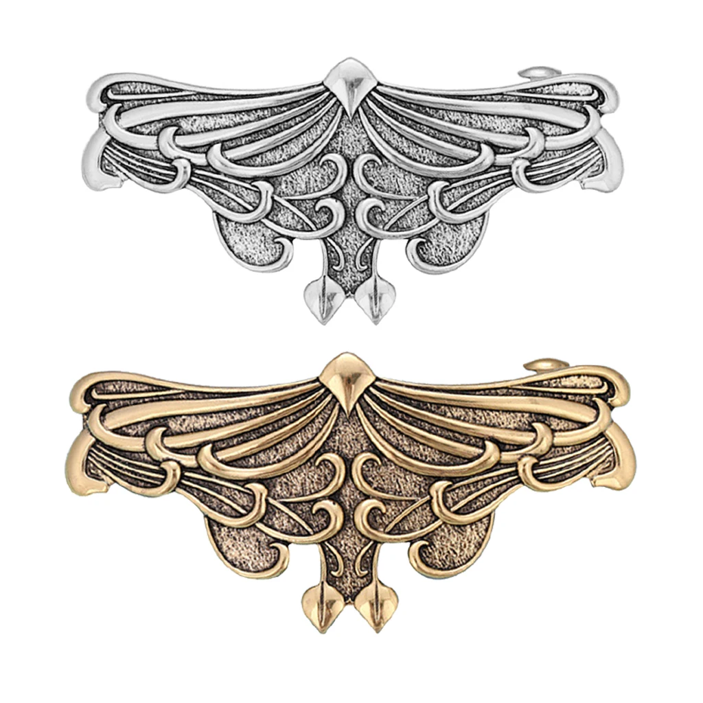 Retro Butterfly Hair Clip - Viking  Hair Barrette with Large 60mm Clip for Women Ladies Thick Hair Jewelry Accessories