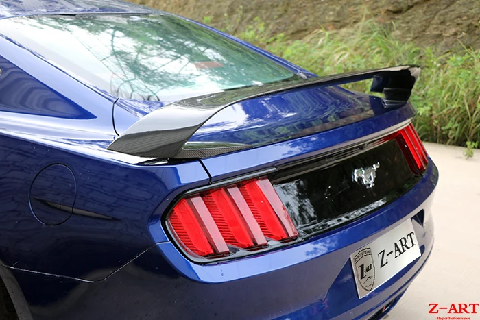Z-ART для Ford Mustang GT350R задний спойлер из углеродного волокна заднее крыло для Mustang