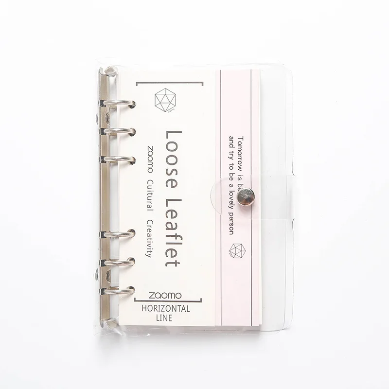 pink-horizontal line А6, записная книжка в виде пули, блокноты, бумажные, в горошек, в сетку, пустые, с листьями, для письма, спиральные, школьные принадлежности, офисные, стационарные, Подарочные - Цвет: pink-horizontal line