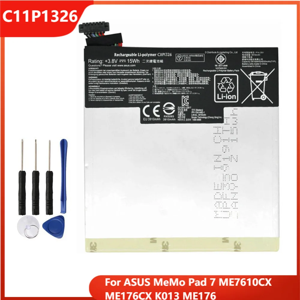 Аккумулятор для ASUS MeMo Pad 7 ME7610CX ME176CX K013 ME176 3910 мА · ч | Мобильные телефоны и