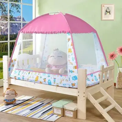 Детская игровая палатка с москитной сеткой, большой игровой домик, игрушки для детей, принцесса касталь, крытый, открытый, складной тент ZP020 - Цвет: pink