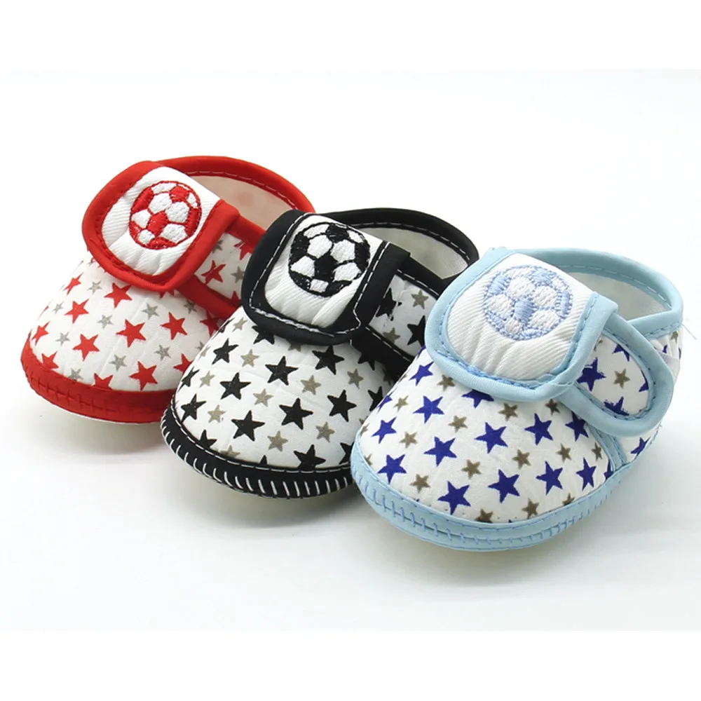 Newborn Infant Baby Shoes Girls Boys Star Soft Cotton Fabric Sole Prewalkers Warm Casual Flats Anti-Slip Shoes Bebek Ayakkabi