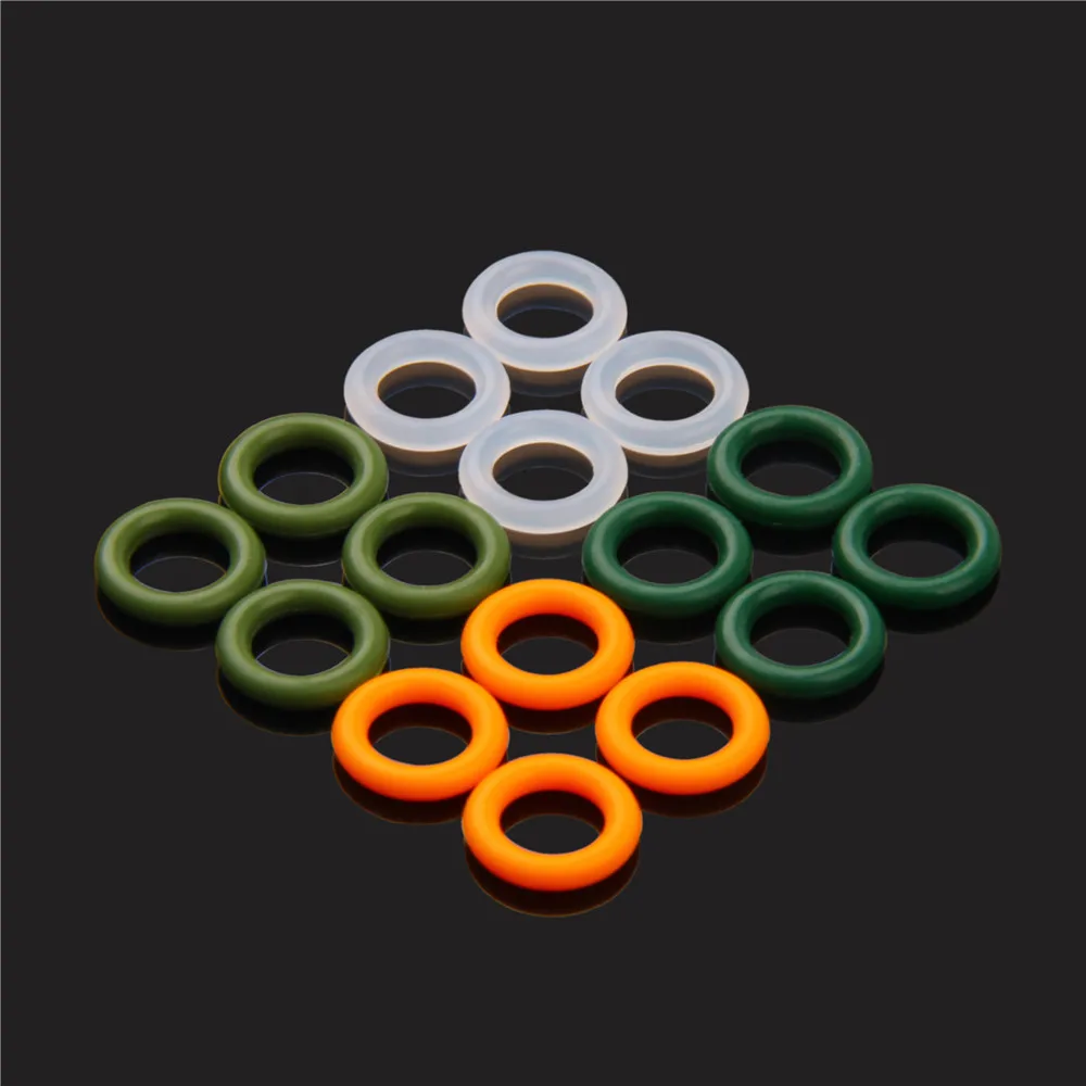 200pcs Silicone O-Rings Fishing Accessories rubber Seal Gasket for