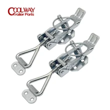 

2PCS Truck Trailer Latch Toggle Fastener Catches With Lynch Pin Over Center RV Parts Caravan Camper Accessories