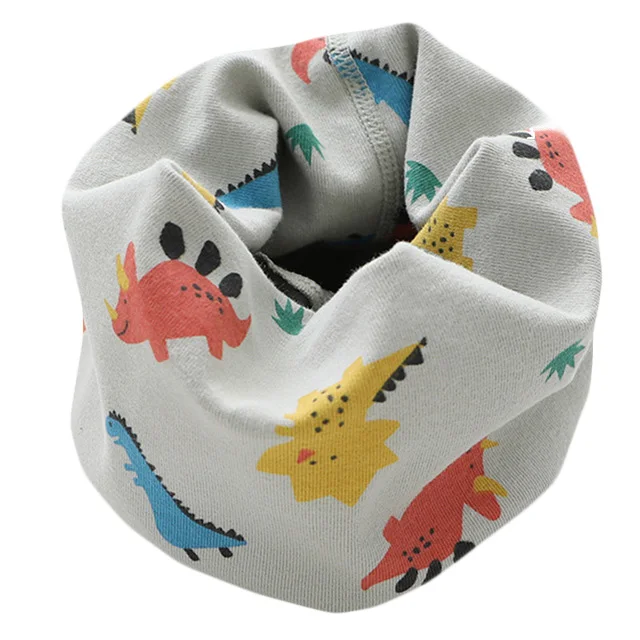 New Autumn Winter Children's Cotton Scarf Cartoon Kids Mufflers Outdoor Windproof Baby Warm Scarf Boys Collar Girls Neckerchief 7