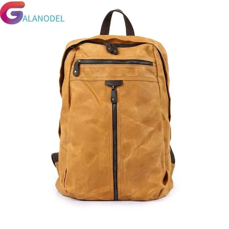 

Designer New Vintage Waterproof Canvas Men Backpacks Female M143 Leather School Laptop Backpacks for Girls Travel Shoulder Bag
