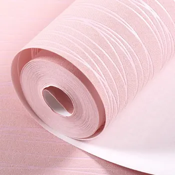 

Simple Home Stripe Wallpaper Modern Bedroom Wallcovering Wall Paper For Living Room Decoration Roll Home Sticker light pink