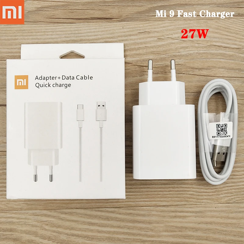 USB-адаптер для быстрой зарядки XIAOMI адаптер USB Type-C Xiaomi Mi 9 8 se CC9 A3 Lite 9T Redmi Note Pro 8T 9S 27 Вт