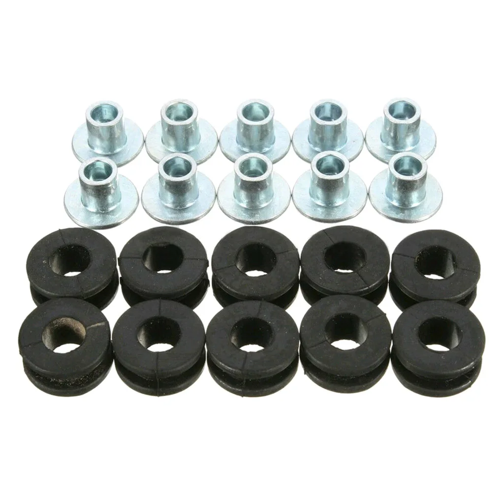10x Motorcycle Rubber Grommets Kit Assortment For Honda for Yamaha Fairing