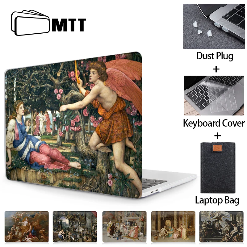Чехол MTT для ноутбука Macbook Air Pro 11 12 13 15 16 сенсорная панель масляная живопись чехол