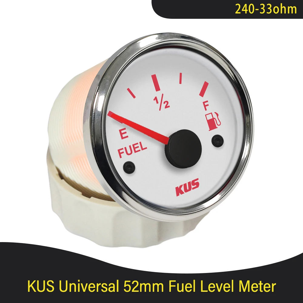 KUS 52mm Marine Boat Truck Off road Oil Fuel Tank Level Gauge 0 190 ohm