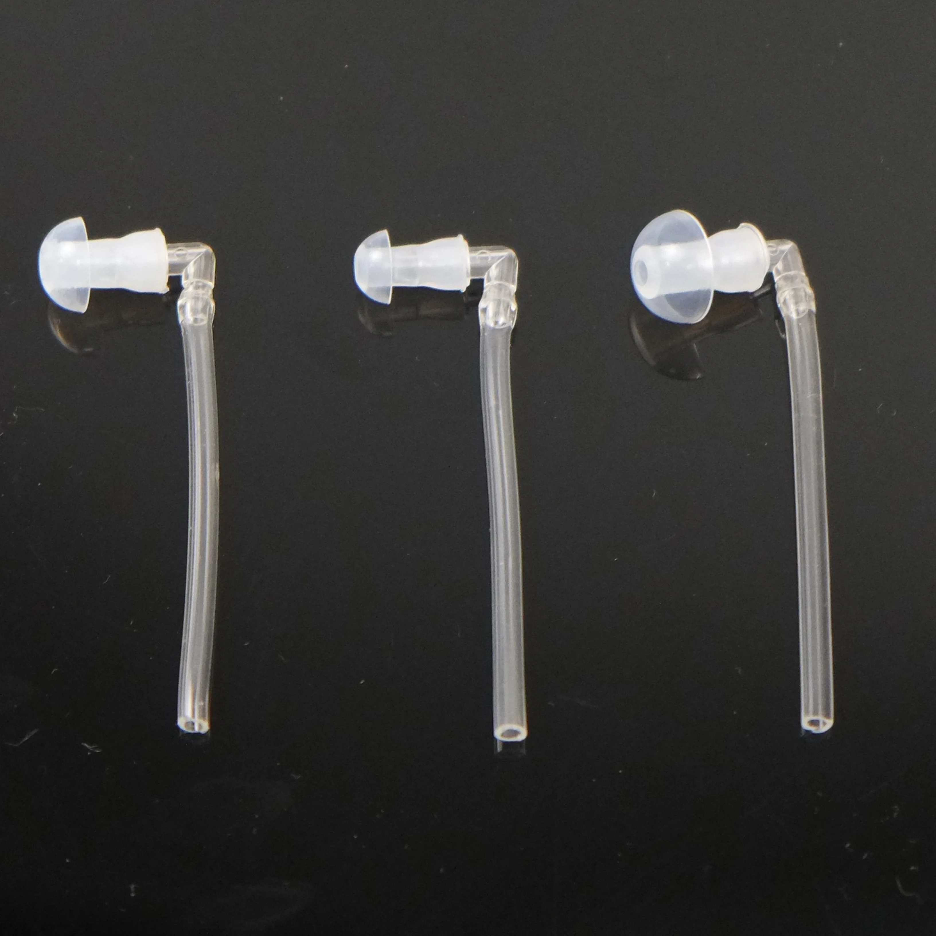 

Body aid Silicone Transparent Ear tip with Tubing Connector