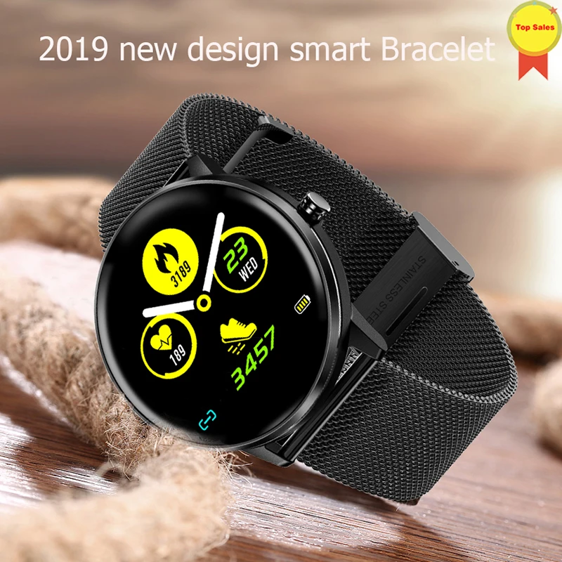 Модные часы Smart watch крови Давление Heart Rate Monitor часы IP68 Водонепроницаемый браслет шагомер зимний трикотажный спортивный комплект футбольной формы, умные часы