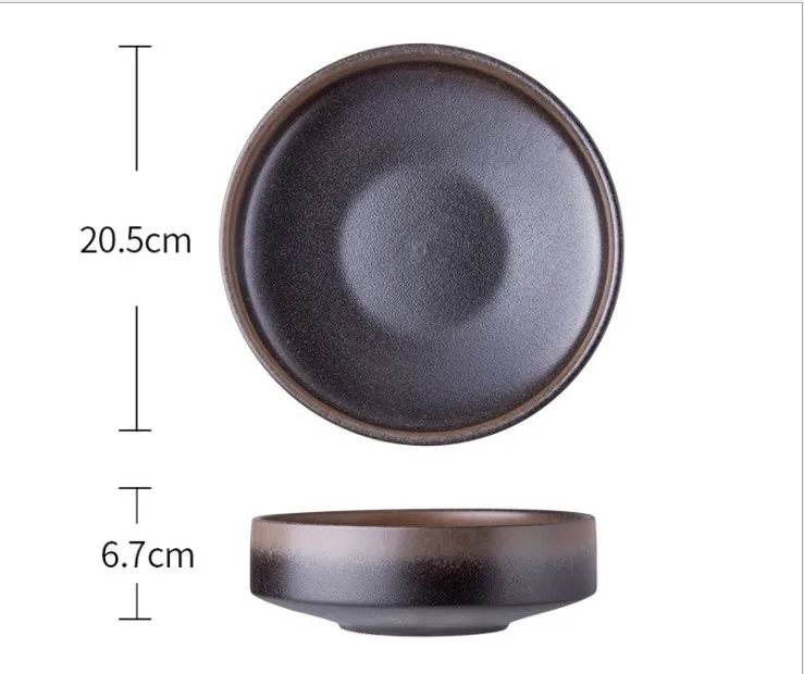 8 inch-1 Креативная керамическая чаша Бытовая 4,5 дюймов миски для риса 8 дюймов керамическая миска для супа посуда пиалы для лапши рамен для кухонных принадлежностей - Цвет: 8 inch-1