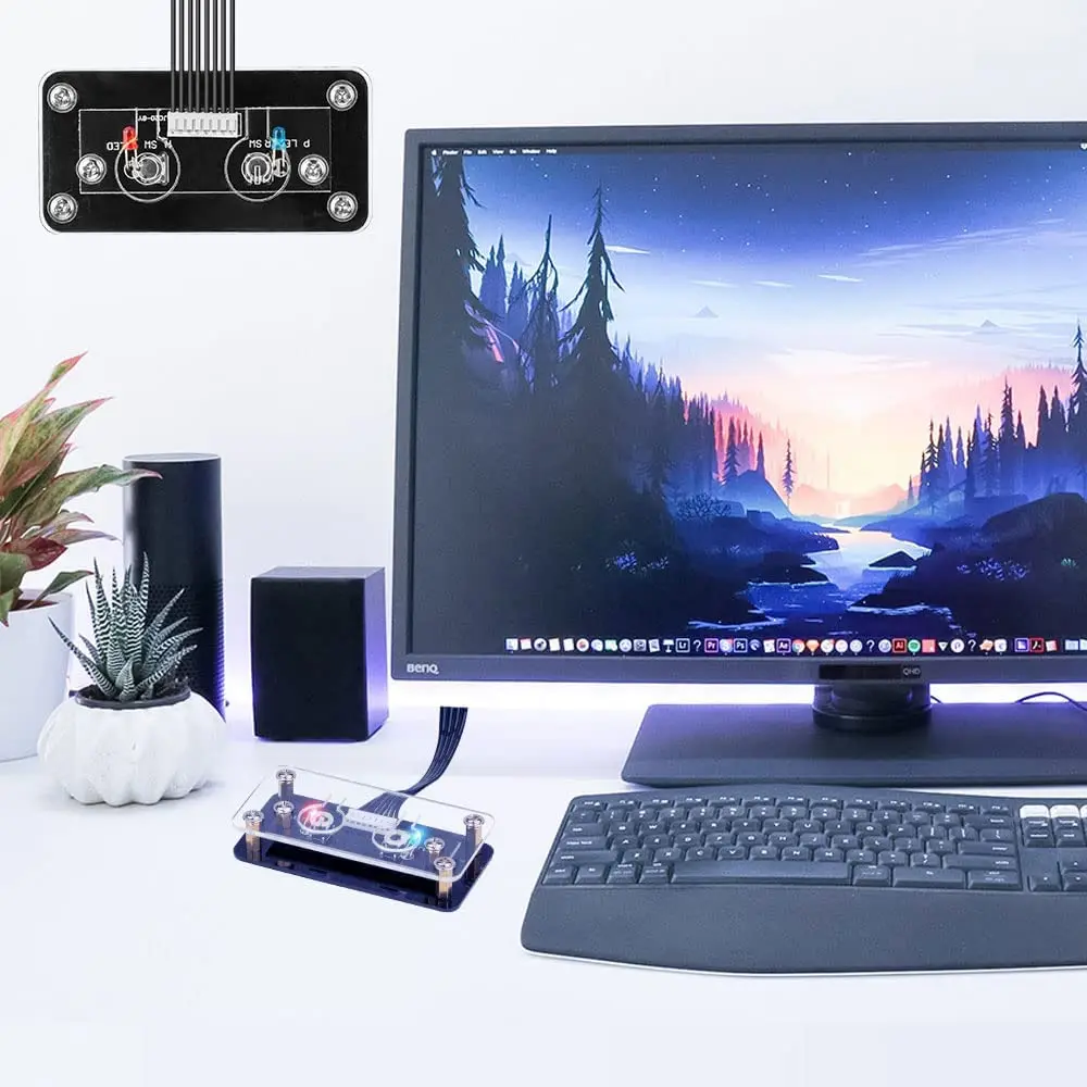 External Desktop Computer Power and Restart Switch