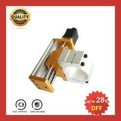 Kit CNC 3018 axe Z en aluminium avec moteur, broche de table de travail, course de travail 85mm + pince 65mm + plaque de connexion adaptateur 