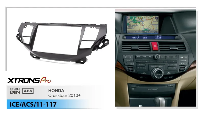 XTRONS 11-117 Высокое качество радио фасции Для Honda Crosstour 2009-2012 рамка для DVD CD отделка монтажный комплект