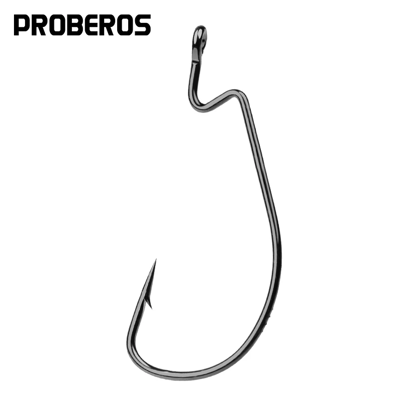 Рыболовные крючки PROBEROS 1000 шт. 1/0 #-5/0 #38105 для Червяков из высокоуглеродистой стали