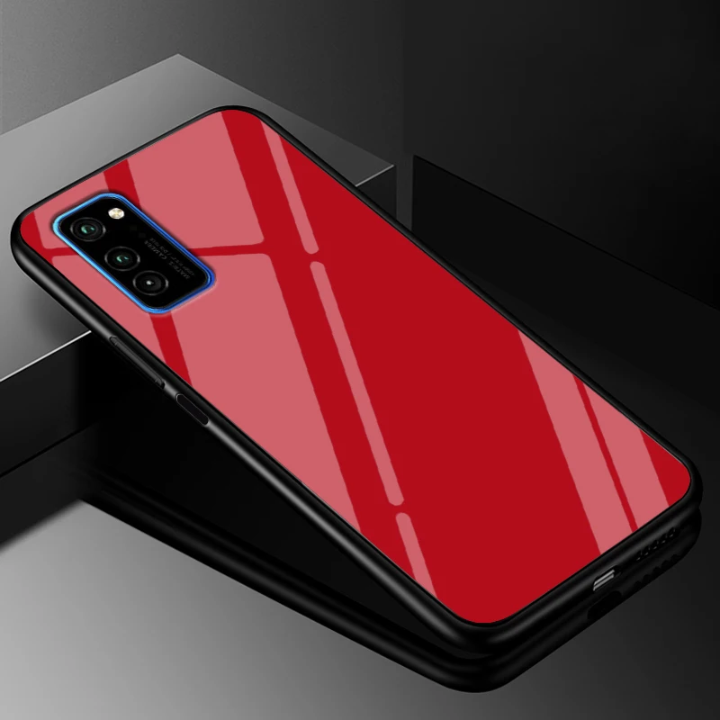 Чехол из поликарбоната для huawei Honor View 30 Pro, пластиковый стеклянный чехол для телефона, черный бампер из ТПУ для huawei Honor View 30 Honor V30 Pro, чехол - Цвет: 30