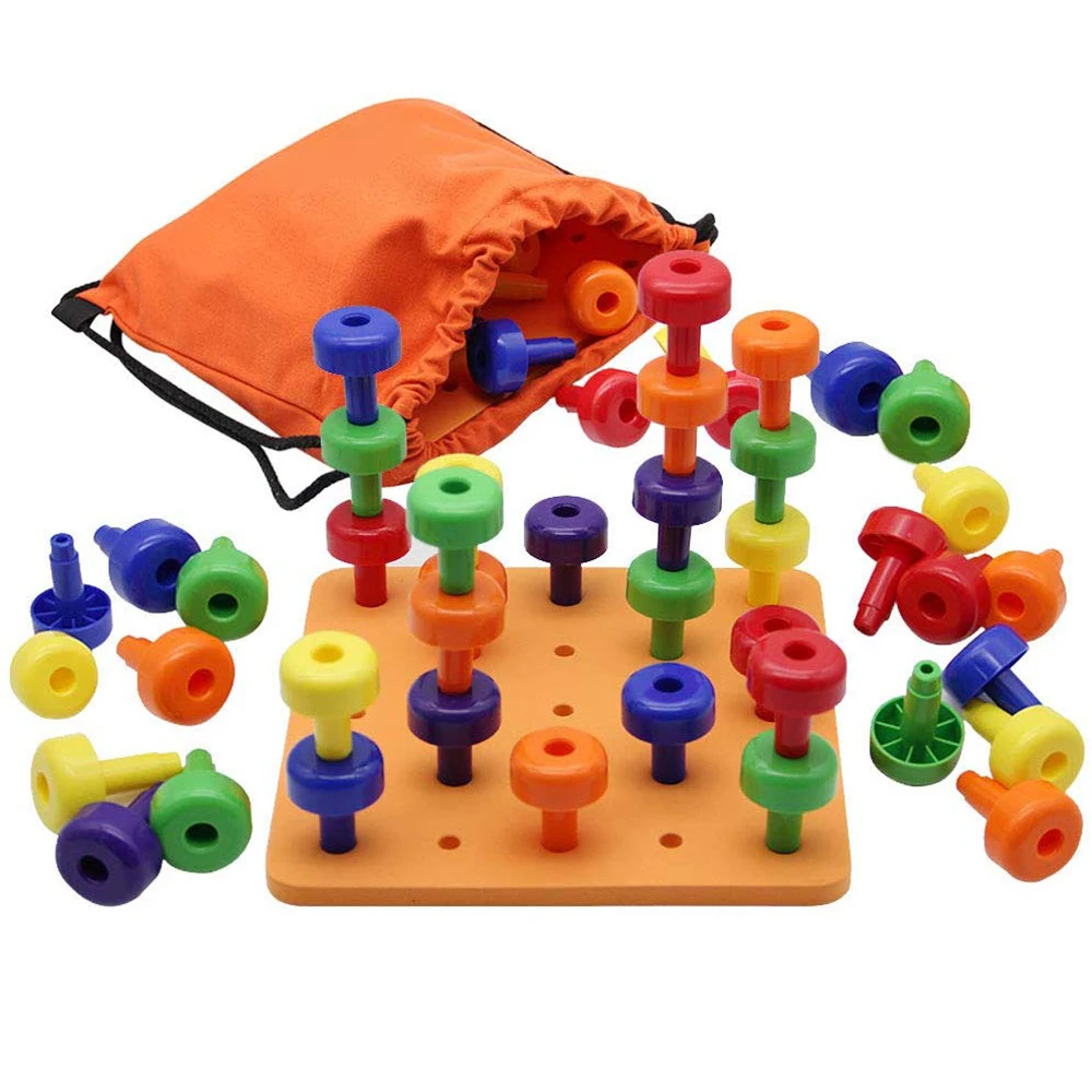 stacking pegs toddler
