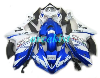 

4Gifts New ABS Mold motorcycle Fairings Fit For Yamaha YZF-1000-R1 2007 2008 07 08 Fairing bodywork set custom blue white nice