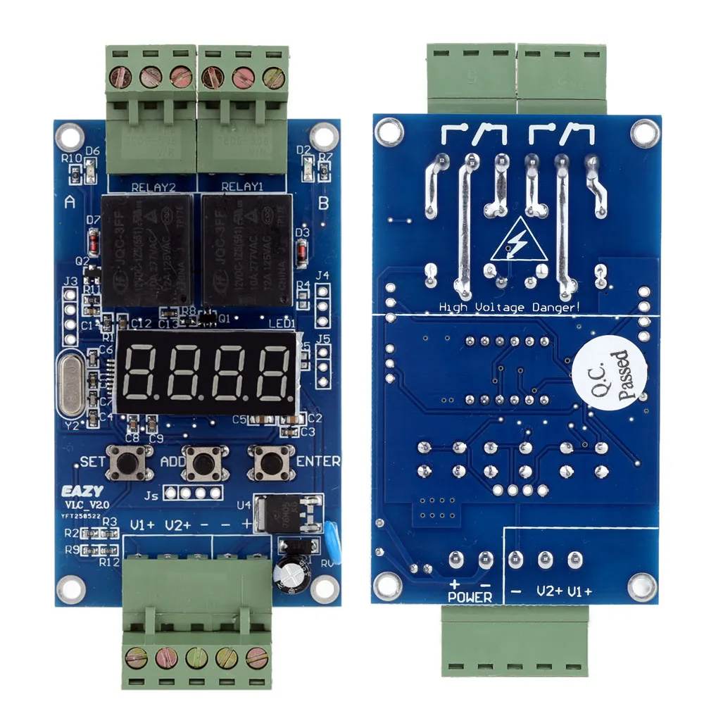 12V Плата PLC реле цикла модуль двойной программируемый таймер задержки Напряжение