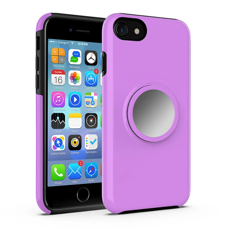 Подушка безопасности крышка телефона на подставке для iPhone 6/7/8 X Xr XS MAX samsung S10 S10e Plus противоударный 2 в 1 Гибридный ПК мягкий резиновый чехол