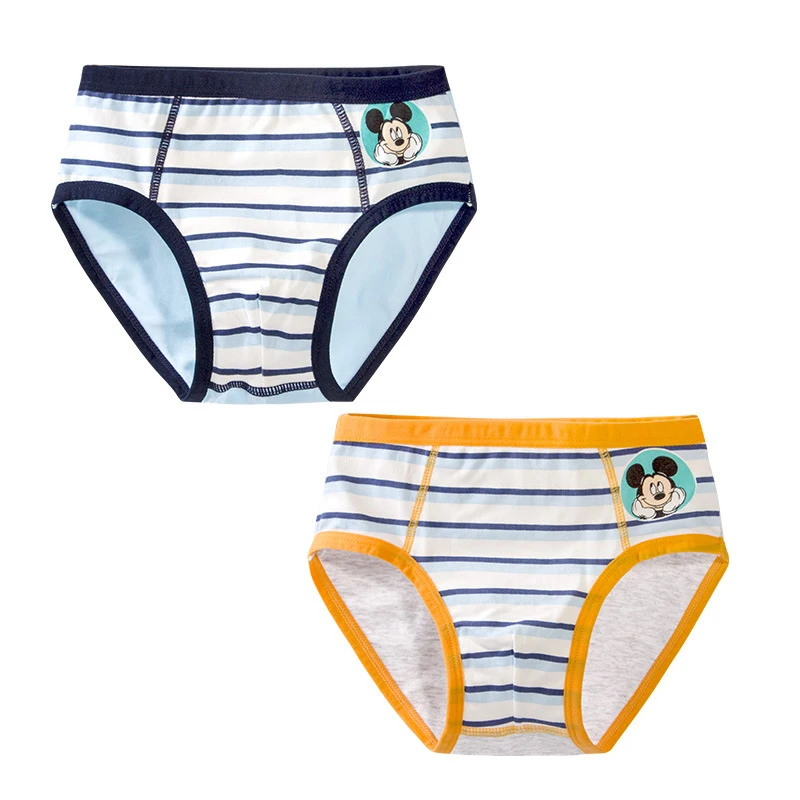 Children Underpants Lovely Cartoon Mickey Pattern Cotton Underwear for Boys Girls Soft Breathable Knickers 3-8 Years Kids Briefs - Цвет: E