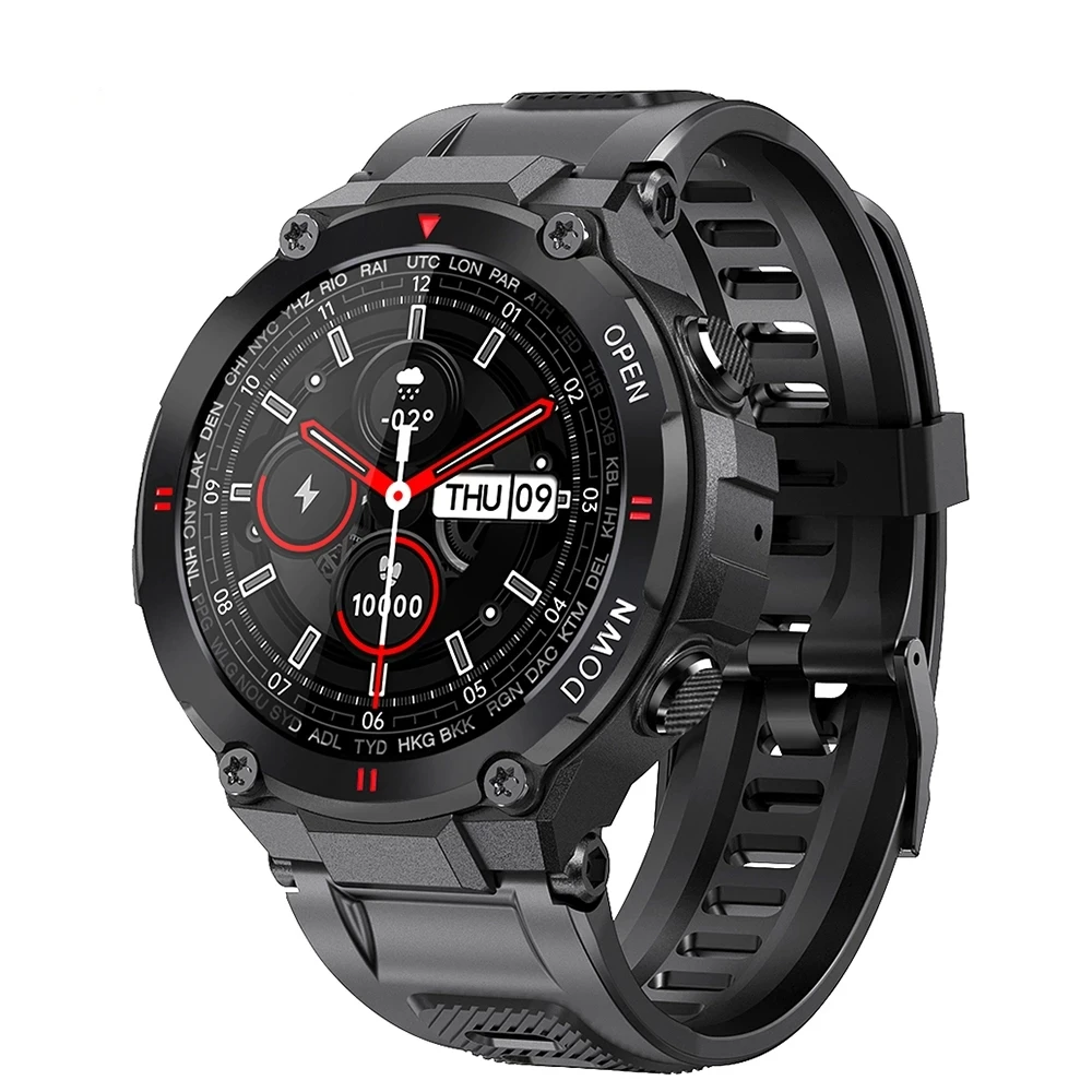 2021 New K22 Smart Watch Men Sport Fitness Bluetooth Call Multifunction Music Control Alarm Clock Reminder Smartwatch For Phone