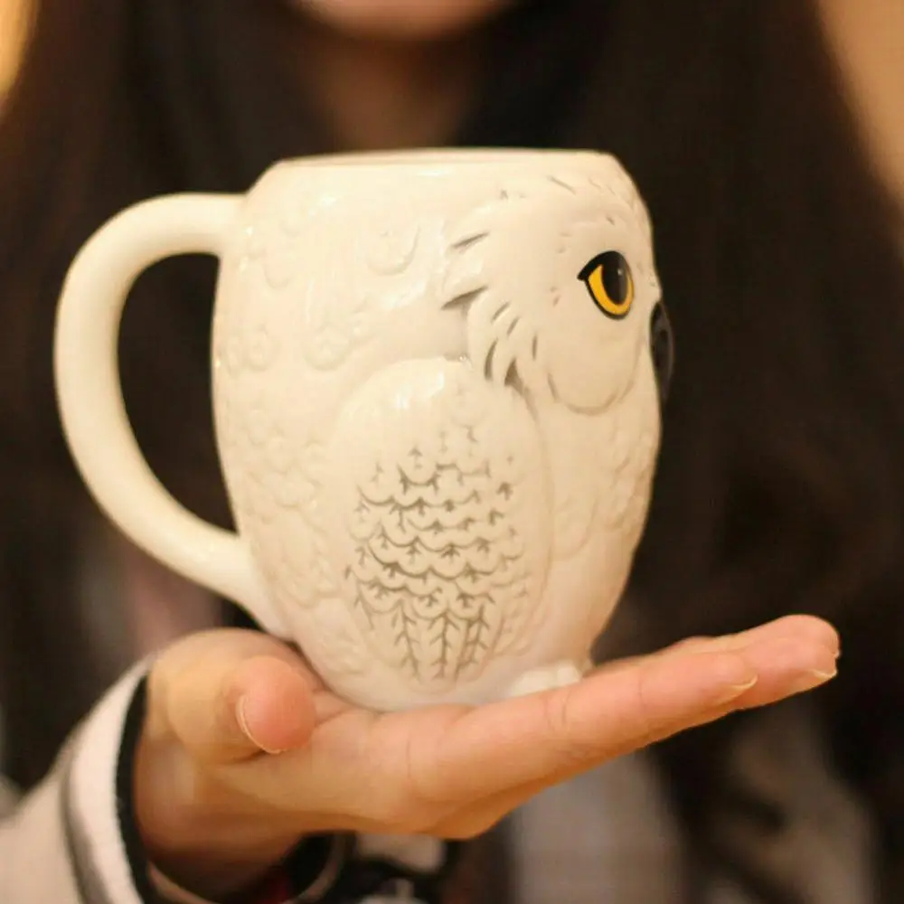 3D Hedwig Поттер Мультфильм Сова кофейные кружки керамические чашки и кружки коллекция Прохладный знак посуда для напитков лучшие подарки для