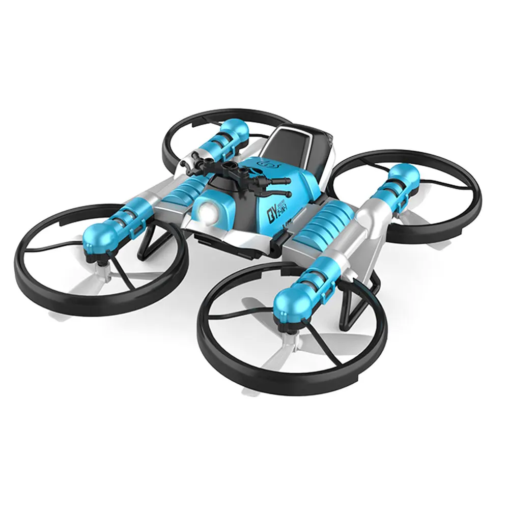 WiFi FPV RC Дрон мотоцикл 2 в 1 складной вертолет камера 0.3MP высота удержания RC Квадрокоптер мотоцикл Дрон - Цвет: As Shown