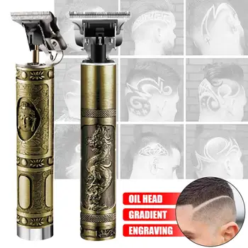 

Men's Electric Clipper Hair Clipper Rechargeable Wireless Hairdresser Haircut Tool Carving Electric Clipper Electric Hair Clippe