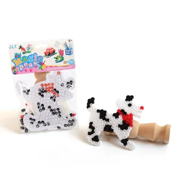 

Hama Beads 5mm DIY Pegboard Plastic Clip Tweezer fuse Beads Board animal Picture Puzzles Kids Toys for Children