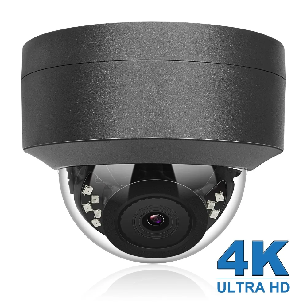 UniLook(Совместимость с Hikvision) 8MP POE купольная ip-камера безопасности, совместимая с ONVIF, уличная Водонепроницаемая камера ночного видения IR30m H.265