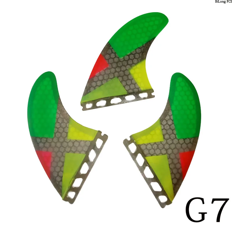 Carbonfiber ласты для серфинга FUTURE plug Tri fin Набор для FUTURE box Большой Размер G7 стекловолокно для серфинга плавники для серфинга-многоцветный
