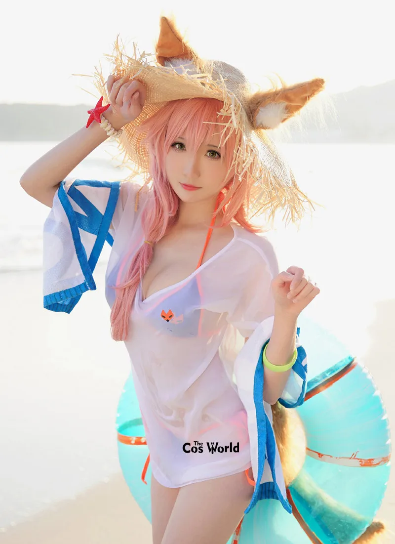 FGO Fate Grand Order tamamo no Mae бикини купальный костюм аниме косплей костюмы