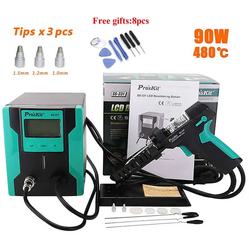 ProsKit Electric Desoldering Station SS331H LCD Digital AntiStatic