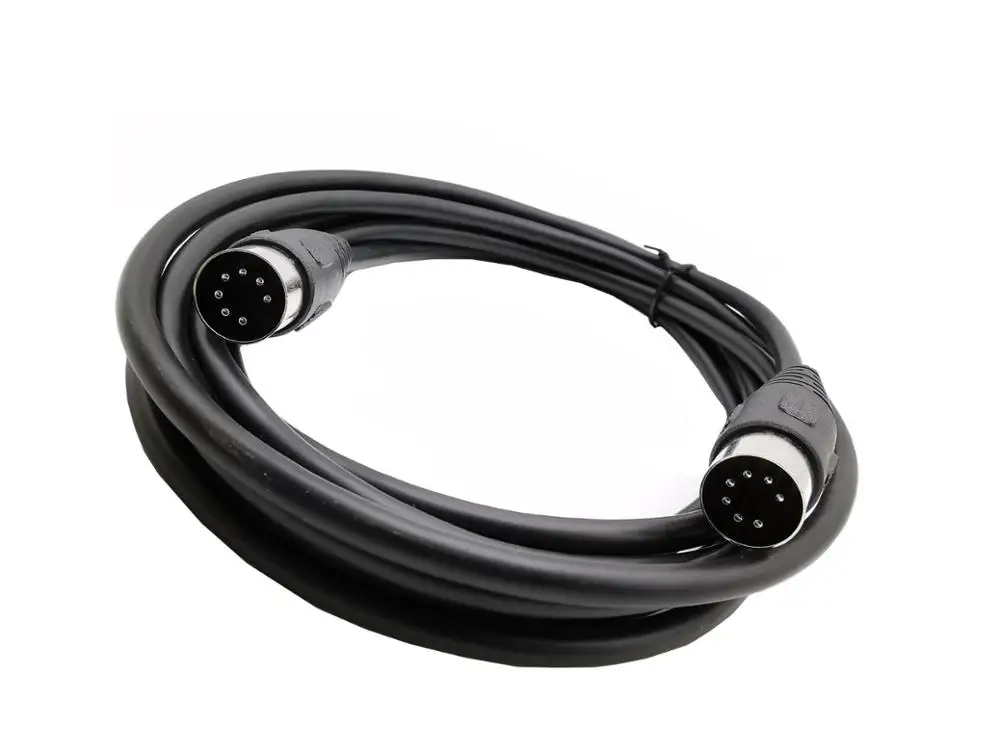 Macho para Macho Cabo Din Midi Pinos Din 1m 1.5m 3m Cabo de Interface do Controlador - Imagem 5
