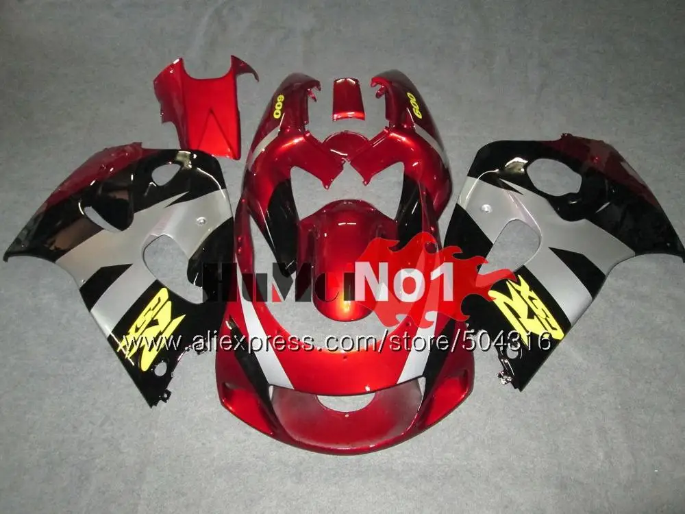 No. 2 Корпус для SUZUKI SRAD GSX-R600 1996 1997 1998 1999 2000 11MC. 71 фабрика красная GSXR750 GSXR 750 600 GSXR600 96 97 98 99 00 обтекателя - Цвет: No. 2
