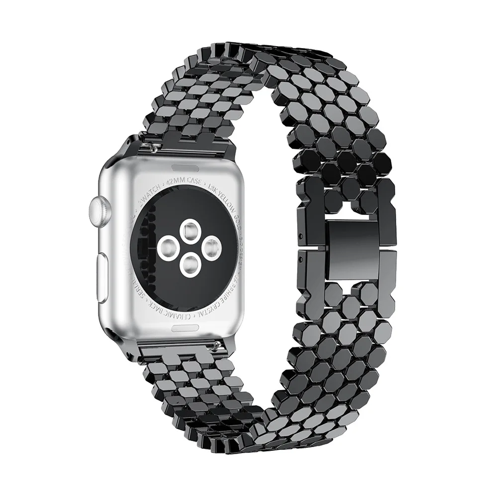 Ремешок correa для Apple watch 5, 4 ремешка, браслет из нержавеющей стали для aplle i, ремешок для часов, ремешок для часов 44 мм, 40 мм, 38 мм, cinturino