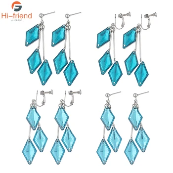 

Anime Twisted Wonderland Cosplay Drop Earrings Octavinelle Floyd Leech Acrylic Ear Clip For Girls Women Party Jewelry