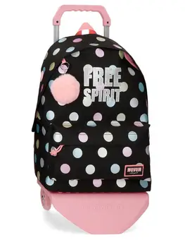 

Backpack 42cm Movom Free Dots with Trolley