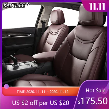 

KADULEE Custom Leather car seat cover For Mitsubishi PAJERO OUTLANDER EX ASX Grandis Eclipse Cross galant Lancer Zinger covers