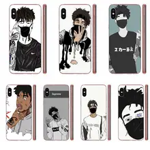 Rapero Hip Hop Scarlxrd botín patrón para Motorola G G2 G3 G4 G5 G6 G7 Plus para Xiaomi Redmi Nota 8 8A 8T 10 K30 5G Pro(China)