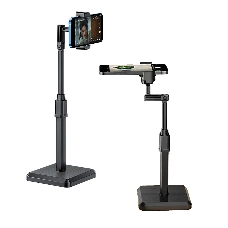 phone stands Multi-Functional Phone Holder Stand Live Broadcast Retractable Smartphone Bracket Desktop Table Clip Cell Mount Support mobile stand for bike